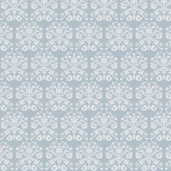 Modèle sans couture de légumes sur fond bleu — Image vectorielle
