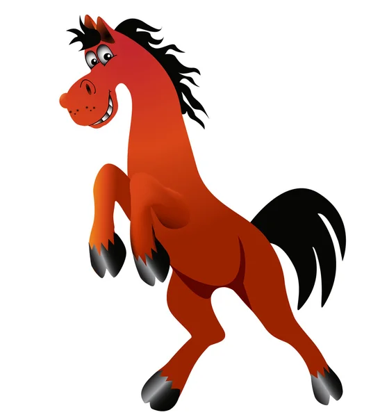 Rolig häst är isolerad — Stock vektor