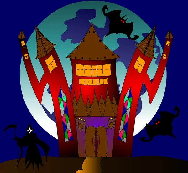 Дух замка на Хэллоуине — стоковое фото
