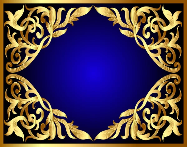 Background with gold pattern — Stock Vector