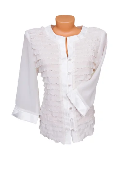 Trendy blouse op een wit. — Stockfoto