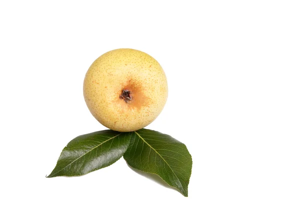 Välsmakande gula päron på en vit. — Stockfoto