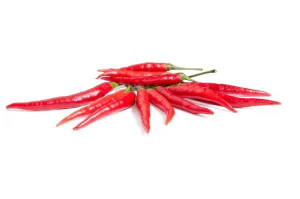 Rijpe, verse paprika's op een wit. — Stockfoto