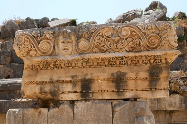Ancient masks in Myra. Turkey. — Stock Photo, Image