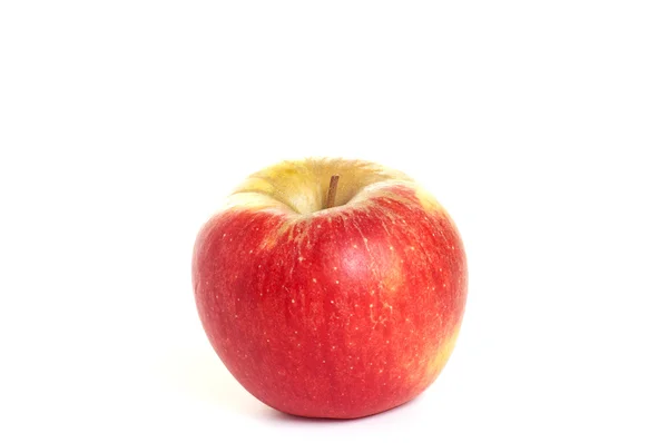 Frischer, schmackhafter Apfel auf weißem Hintergrund. — Stockfoto
