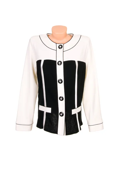 Chique, stijlvolle blouse op een wit. — Stockfoto