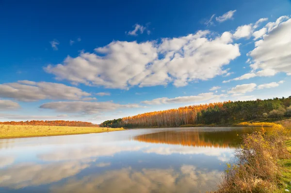 Hermoso lago de otoño . — Foto de Stock