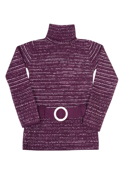 Stylische violette Tunika auf einem weißen. — Stockfoto