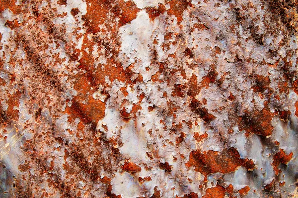 Grunge textuur van de oude muur met roestbruine vlekken. — Stockfoto