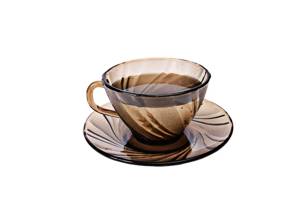 Taza de té sobre un blanco . — Foto de Stock