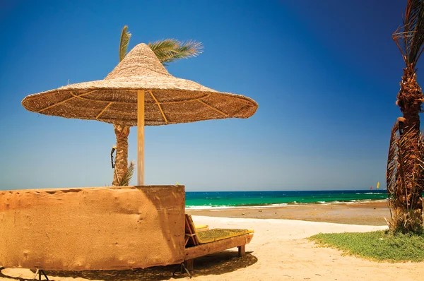 Vacker tropisk strand i Egypten. — Stockfoto