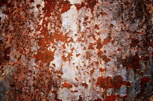 Superficie de chapa de acero oxidada . — Foto de Stock
