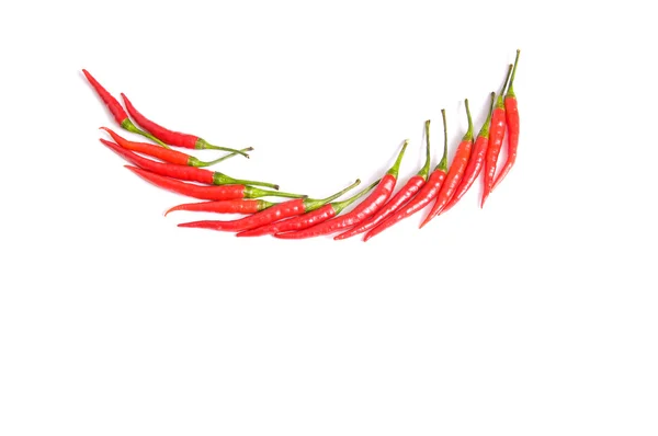 Beautiful peppers on a white. — Stock Photo, Image