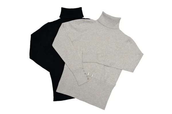 Stylische Pullover auf weißem Grund. — Stockfoto