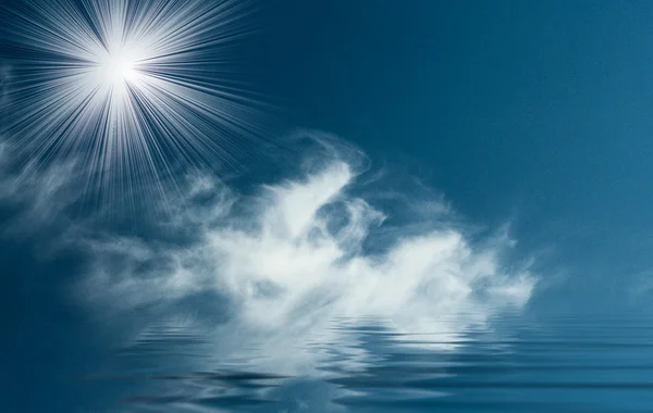 海の上の幻想的な太陽. — ストック写真