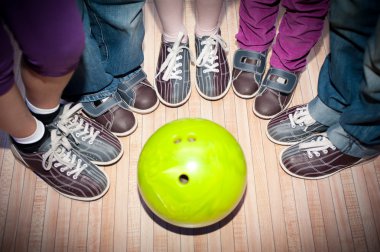 Children's bowling clipart