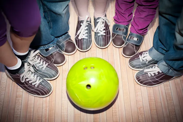 Children's bowling Royalty Free Stock Images