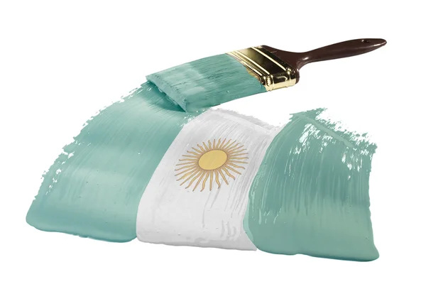 Argentinská vlajka — Stock fotografie