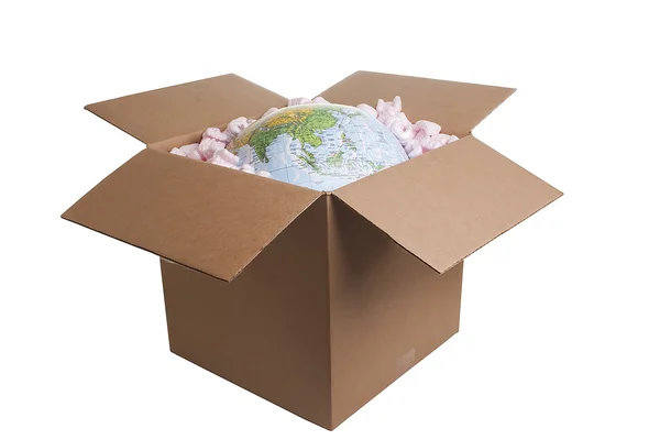 Mondo in una scatola — Foto Stock