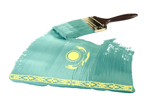 Flagga Kazakstan — Stockfoto