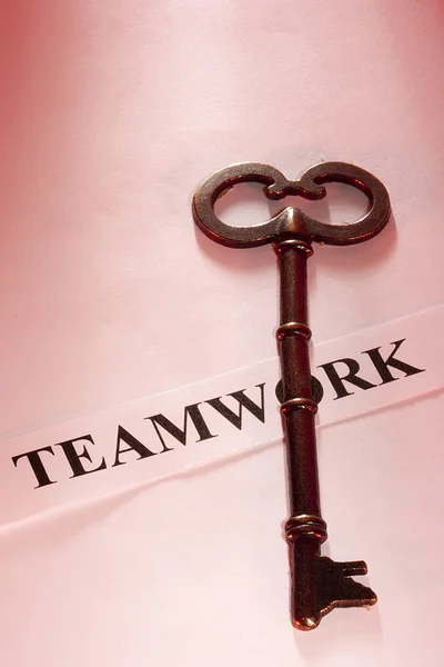 Sleutel tot teamwerk — Stockfoto