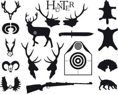 Symbolism to the theme Hunting clipart
