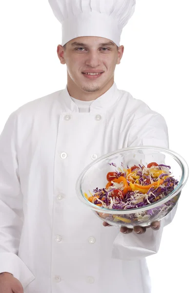 Шеф-кухар в уніформі — стокове фото