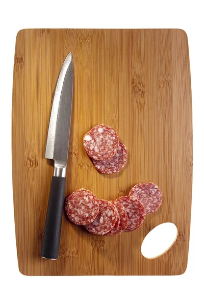 Мясо салями — стоковое фото