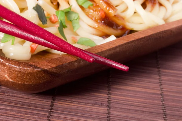 Chopsticks vermelhos — Fotografia de Stock