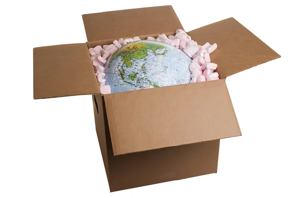 Świat w pudełku — Zdjęcie stockowe