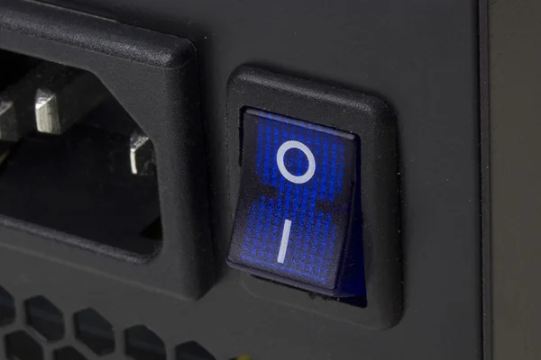 Interruptor azul — Fotografia de Stock