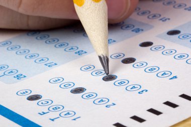 Taking a Test clipart