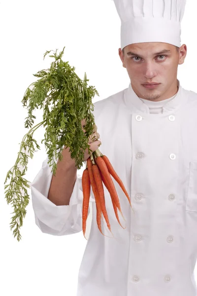 Kuchař v uniformě — Stock fotografie
