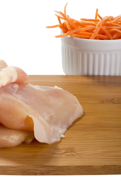 Chicken and Carrots — Stock Photo, Image