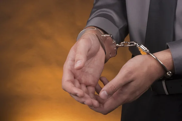 Арешт наручники — стокове фото