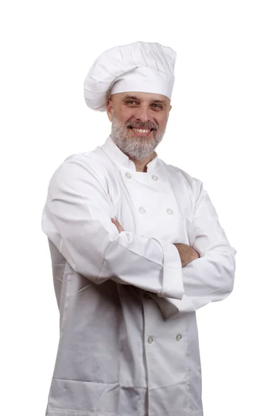 Portret van een gelukkig chef-kok — Stockfoto