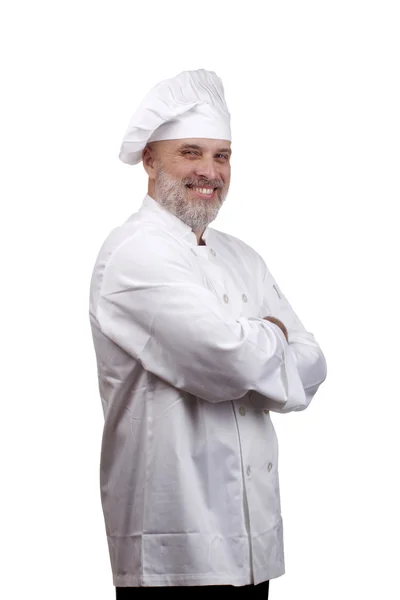 Porträt eines glücklichen Kochs — Stockfoto