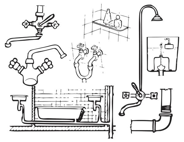 Ingénierie sanitaire — Image vectorielle
