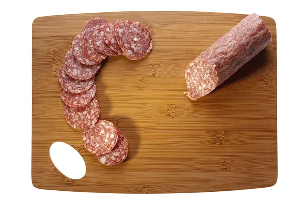 Carne de salame — Fotografia de Stock