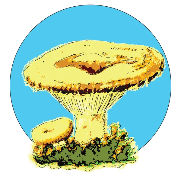 Молочный гриб — стоковый вектор