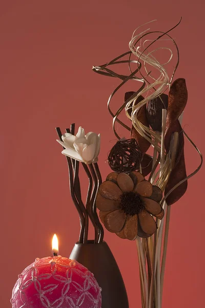 Vaso decorativo de barro — Fotografia de Stock