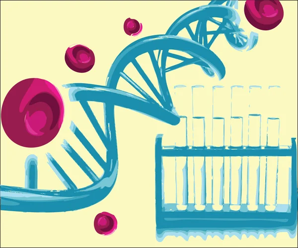 Šroubovice DNA — Stockový vektor