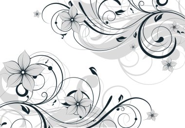 Floral abstract background for design. clipart