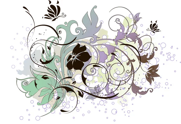 Floral abstract background for design. — Stock Vector