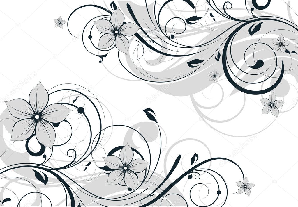 Floral abstract background for design.