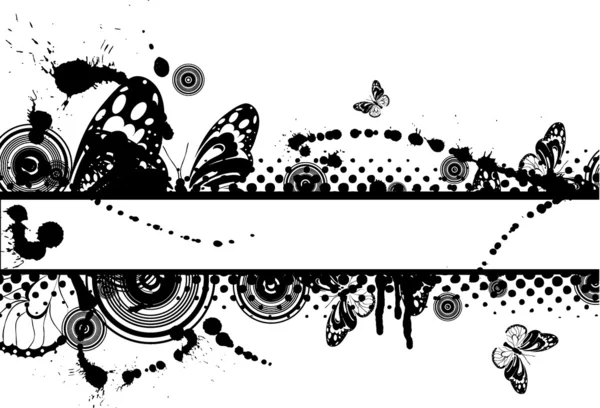 Banner abstracto floral para diseño . — Vector de stock