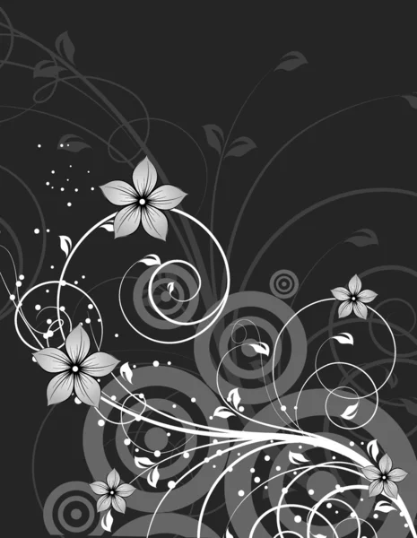 Floral abstracte achtergrond voor ontwerp. — Stockvector