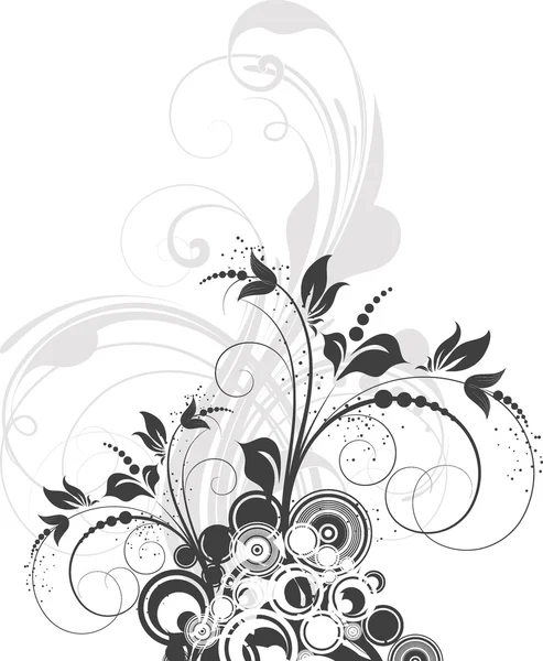 花卉抽象背景设计. — 图库矢量图片