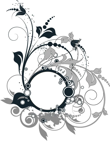 Banner abstrato floral para design . — Vetor de Stock