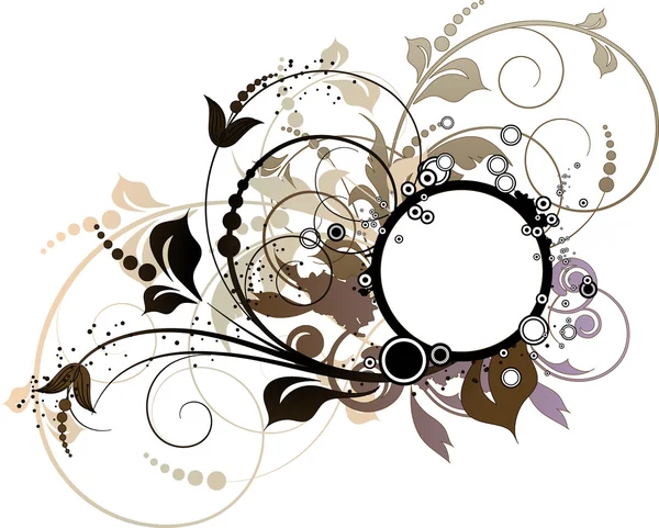 Bannière abstraite florale pour le design . — Image vectorielle